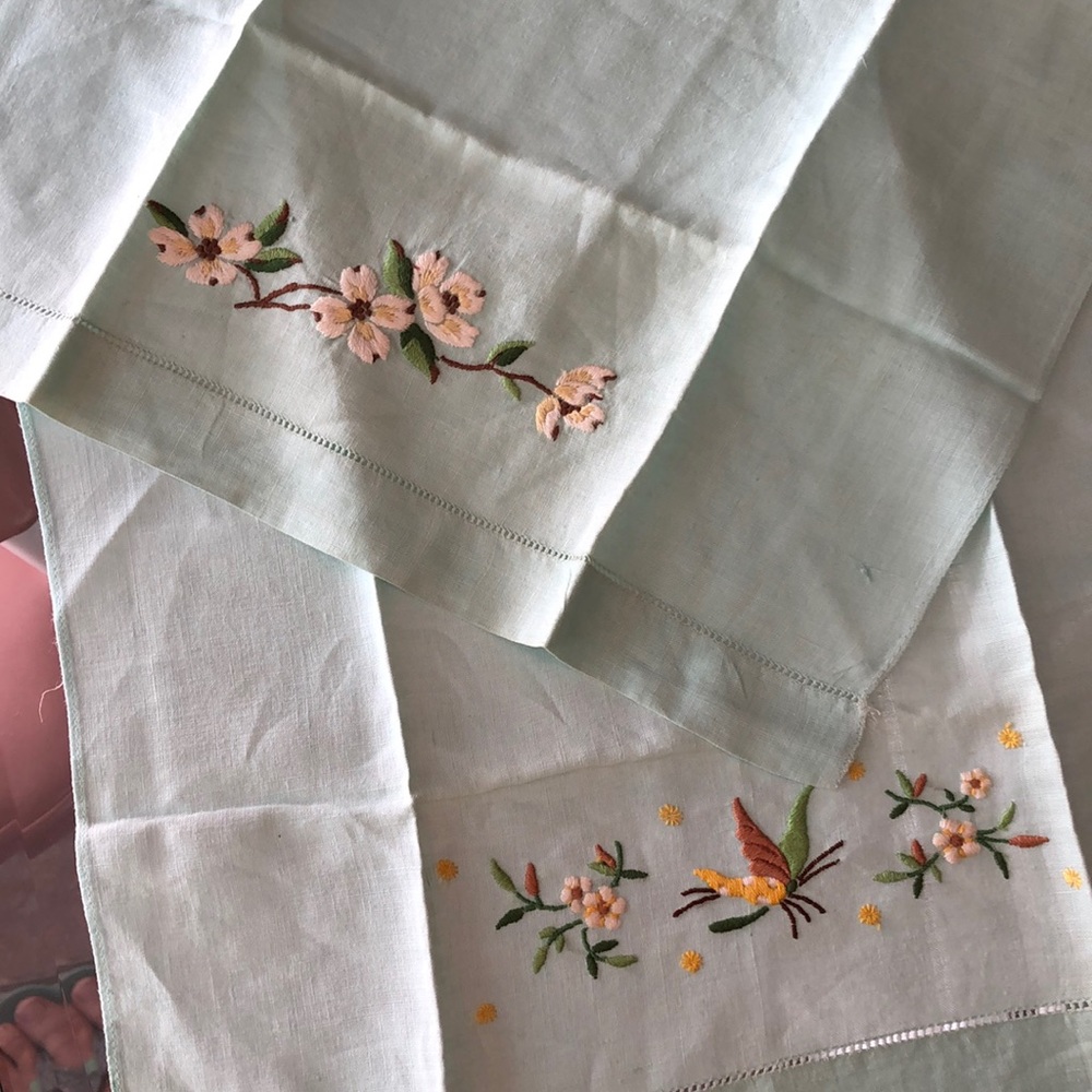 Less than $3 each - Collection Beautiful Antique Vintage Dish Towels and Napkins